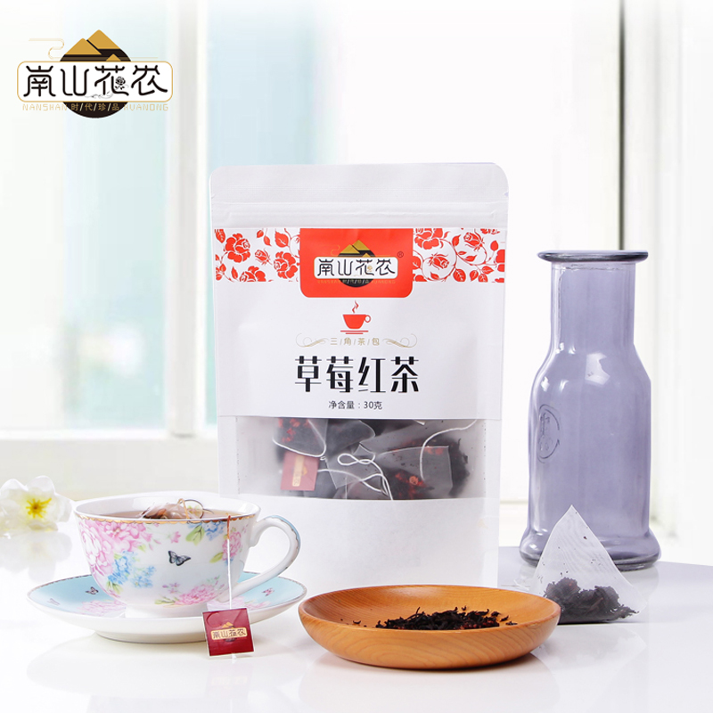 【南山花农】草莓红茶水果红茶花果茶真果粒组合袋泡茶3g*10袋/包